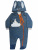 Комбинезон "Облачный зайчик" на молнии с капюшоном - Размер 68 - Цвет темно-синий - Картинка #3