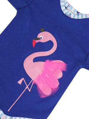 Боди "Фламинго" - Размер 74 - Цвет синий - Картинка #3