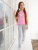 Пижама-футболка с кошками - Размер 146 - Цвет розовый - Картинка #4
