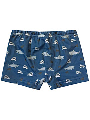 Шорты для мальчика с акулами - Размер 116 - Цвет синий - Картинка #1